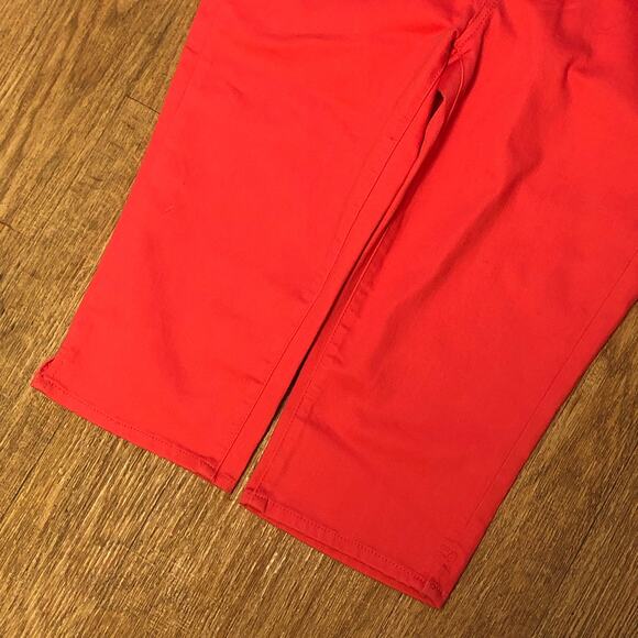 Talbots Pink / Red Pedal Pusher Jeans Size 8 Petite - Picture 5 of 12